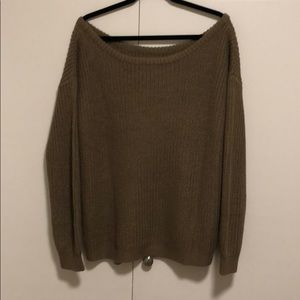 Off Shoulder Knitted Jumper